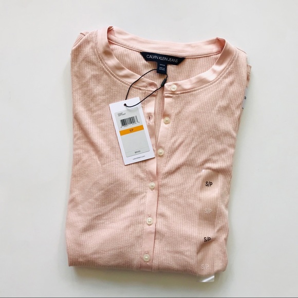 Calvin Klein Jeans Tops - NWT calvin klein Jeans women’s henley shirt size S